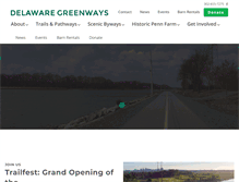 Tablet Screenshot of delawaregreenways.org